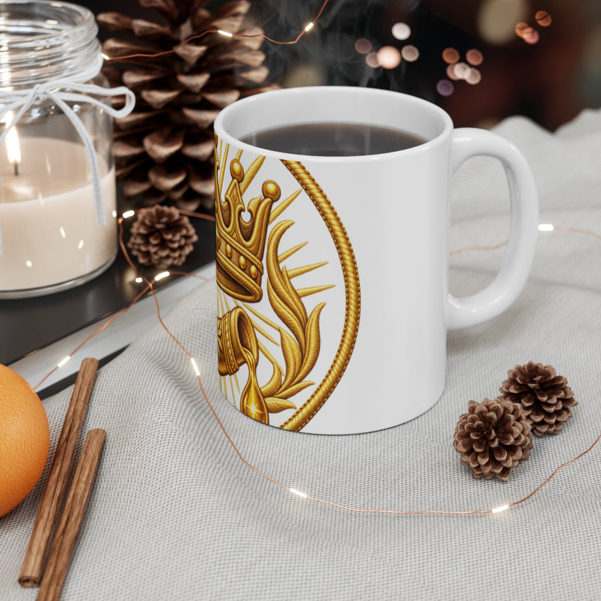 i26Bible Crown and Horn Ceramic Mug