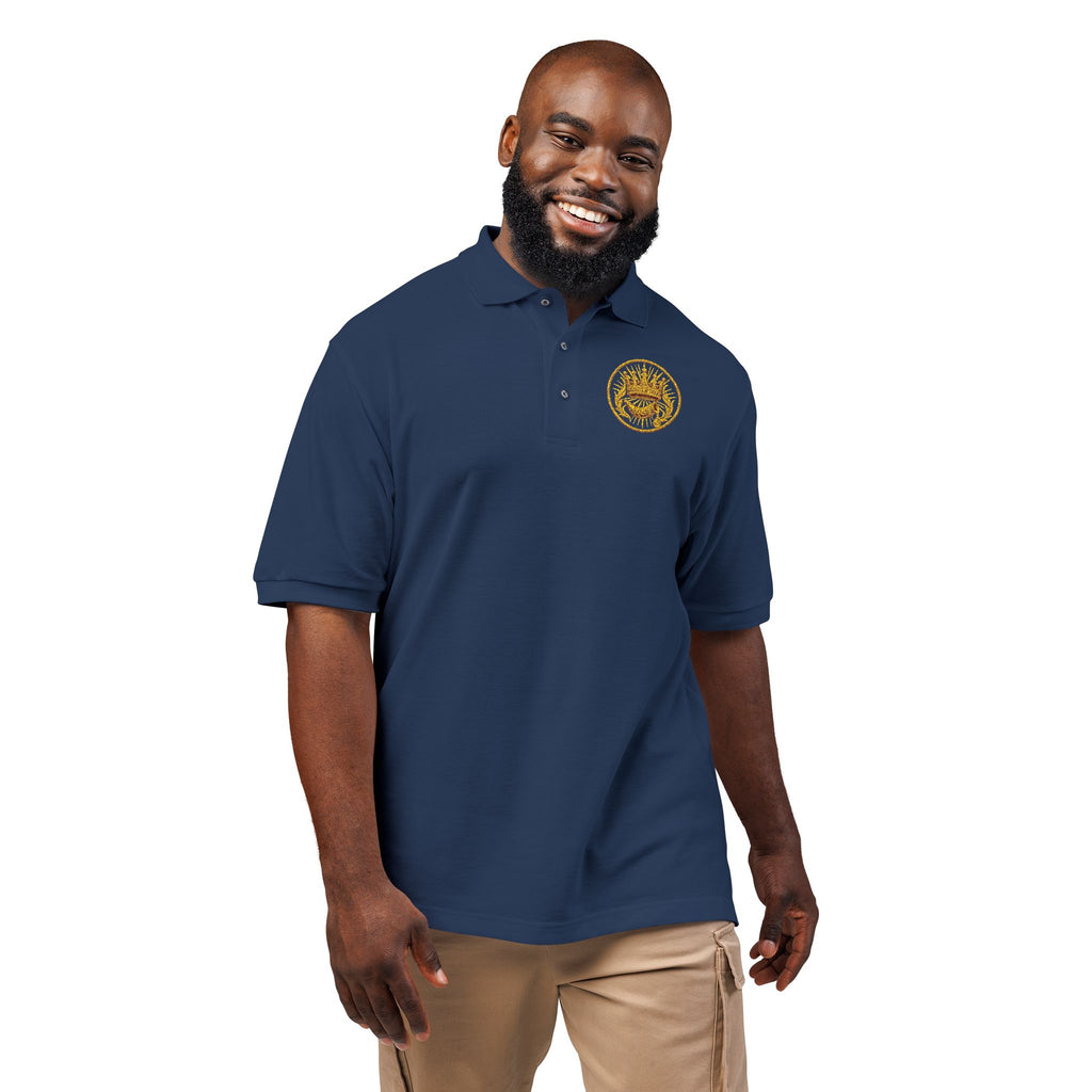 i26Bible Crown and Horn Embroidered Polo