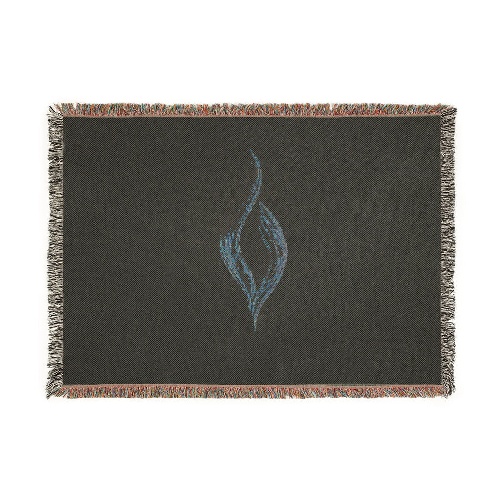 Abstract Flame Woven Blanket | Flame Tapestry Throw