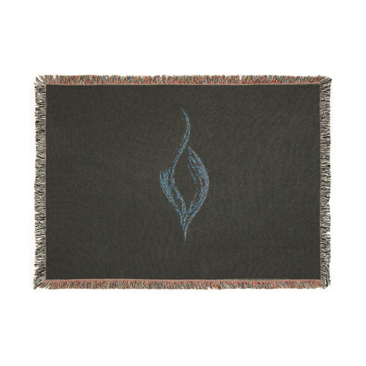 Abstract Flame Woven Blanket | Flame Tapestry Throw