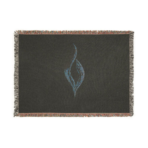Abstract Flame Woven Blanket | Flame Tapestry Throw