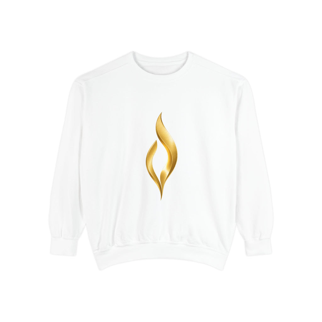 Gold Flame Symbol Sweatshirt