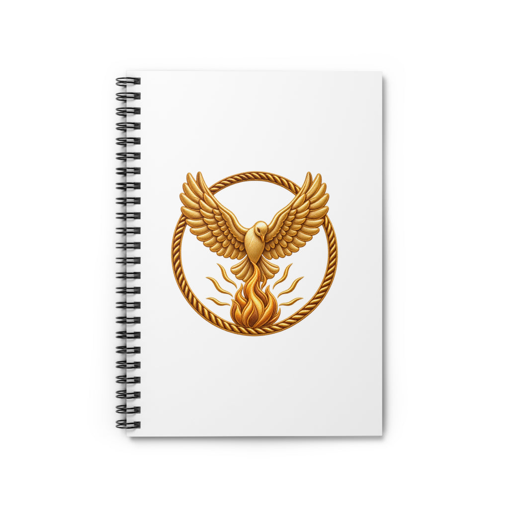 i26Bible Dove and Flame Spiral Notebook