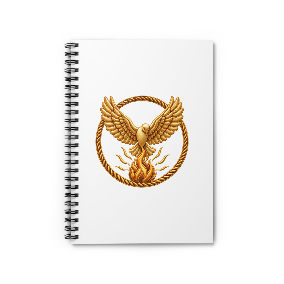i26Bible Dove and Flame Spiral Notebook