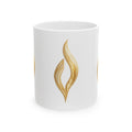 Gold Leaf Flame Mug | Ceramic Mug