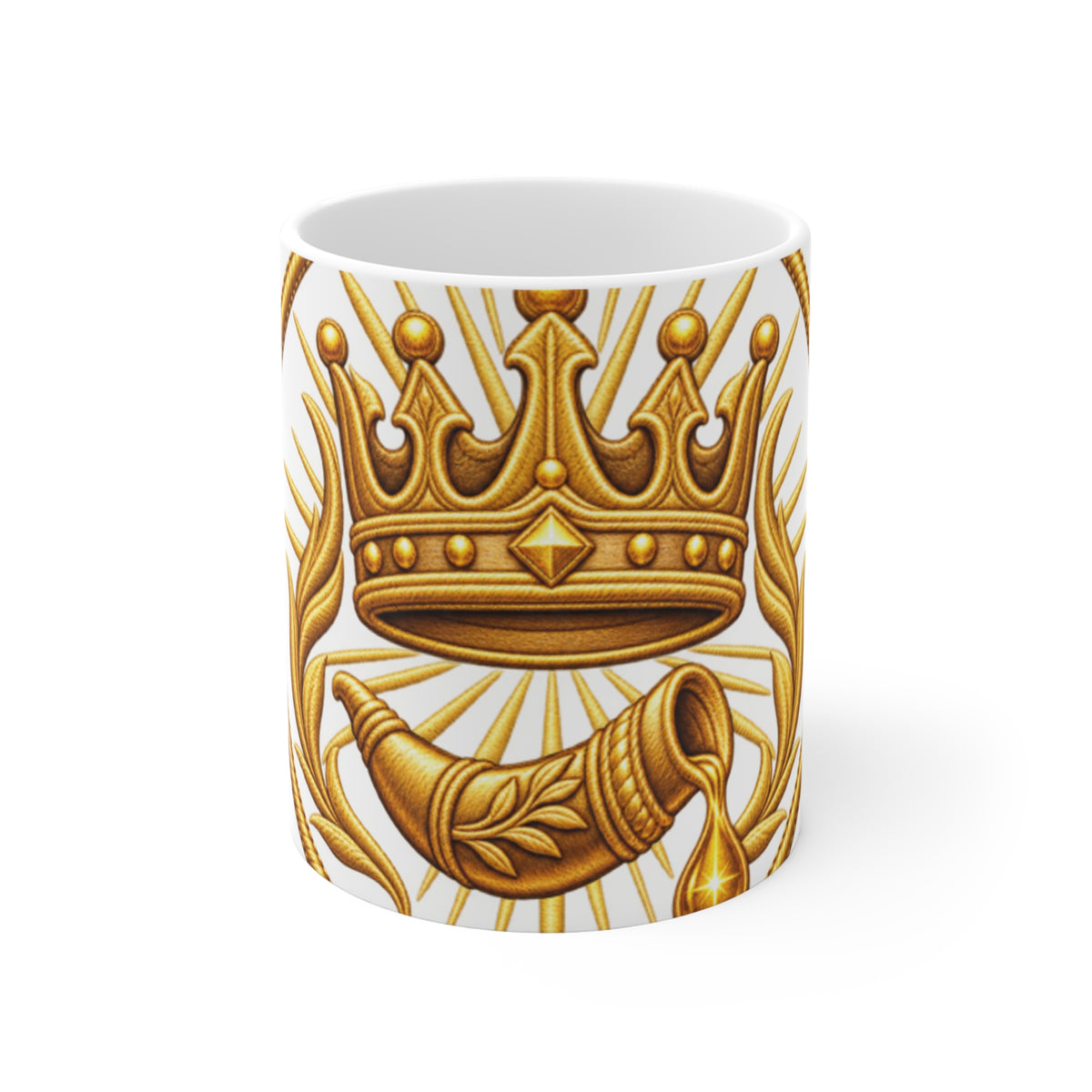 i26Bible Crown and Horn Ceramic Mug