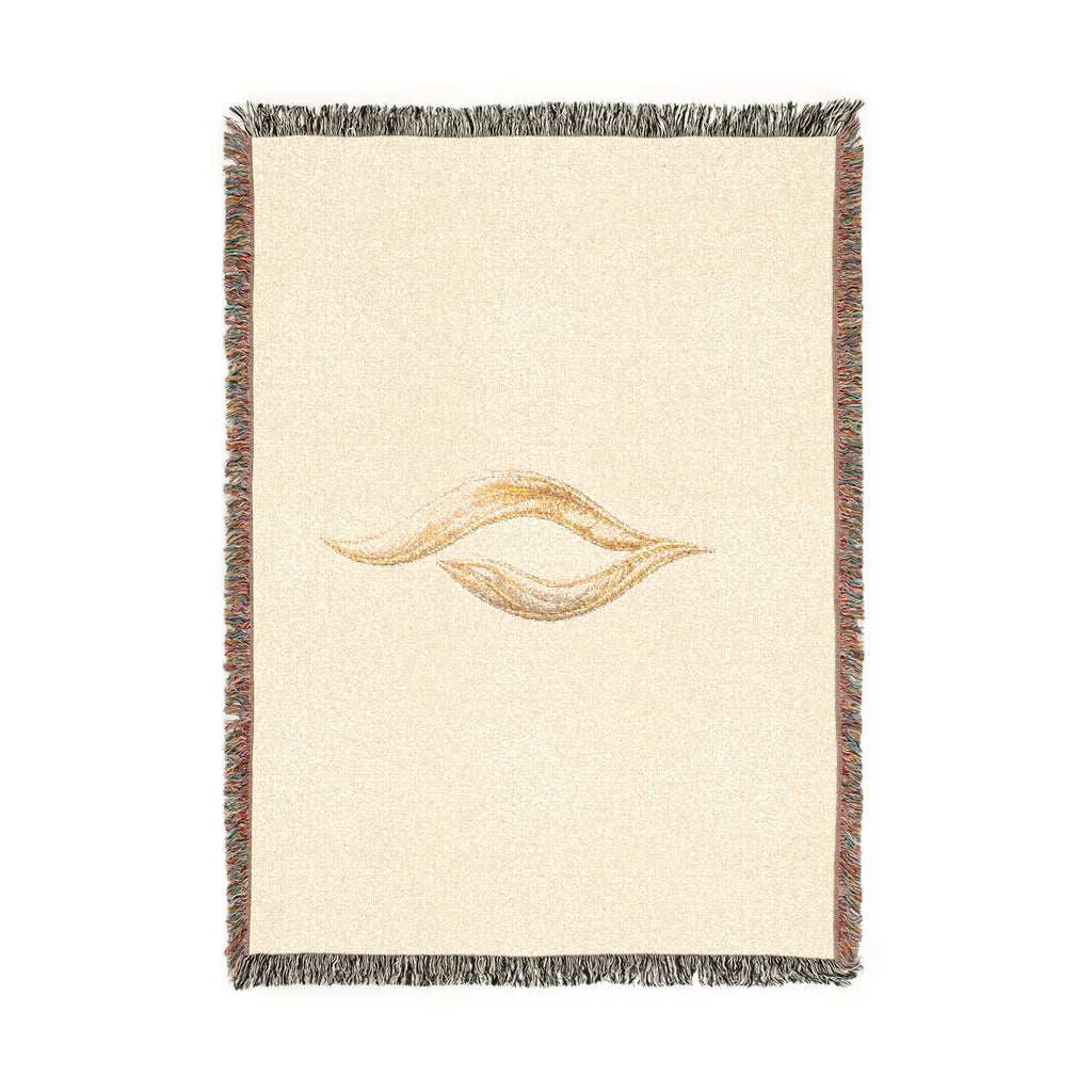 Abstract Flame Woven Blanket | Flame Tapestry Throw