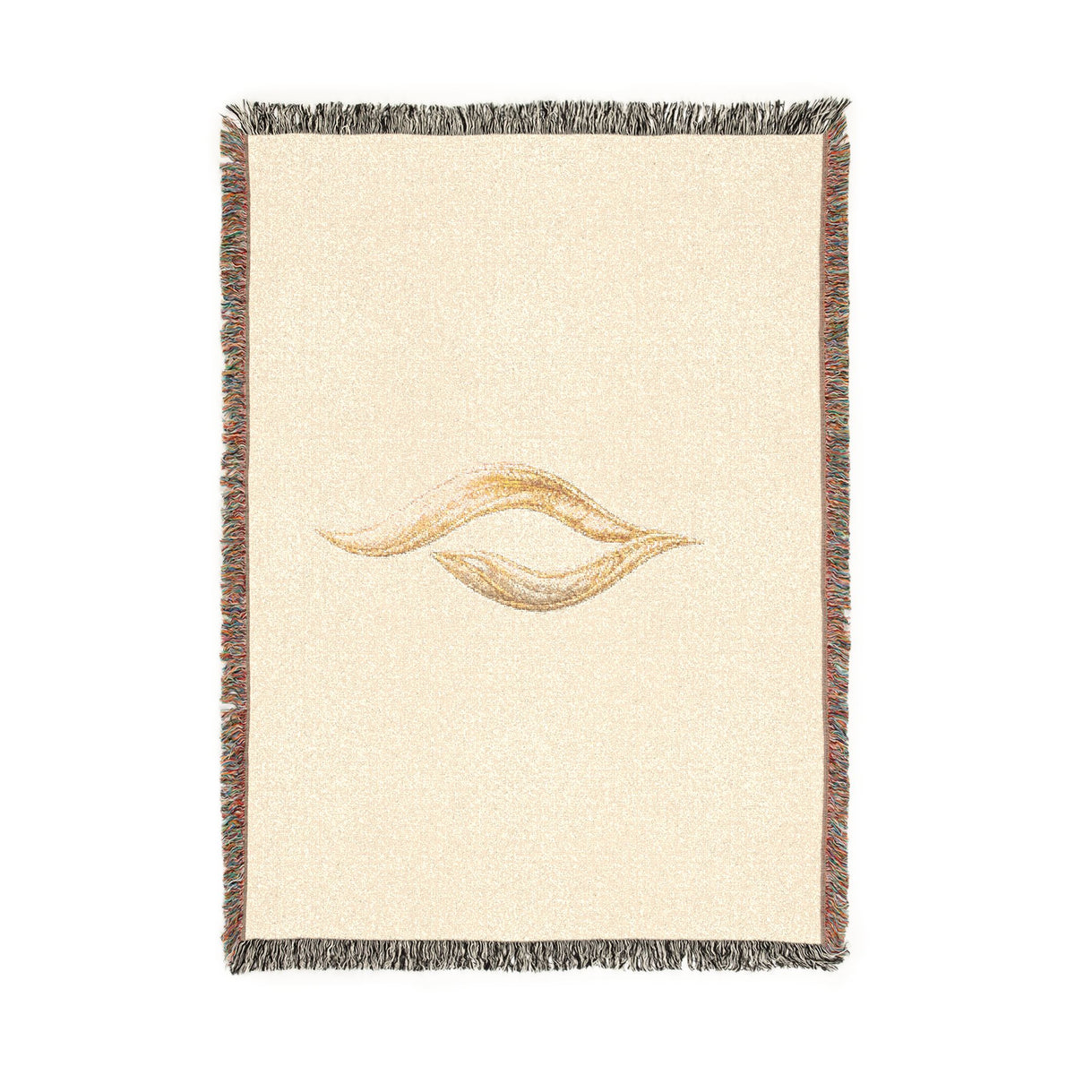 Abstract Flame Woven Blanket | Flame Tapestry Throw