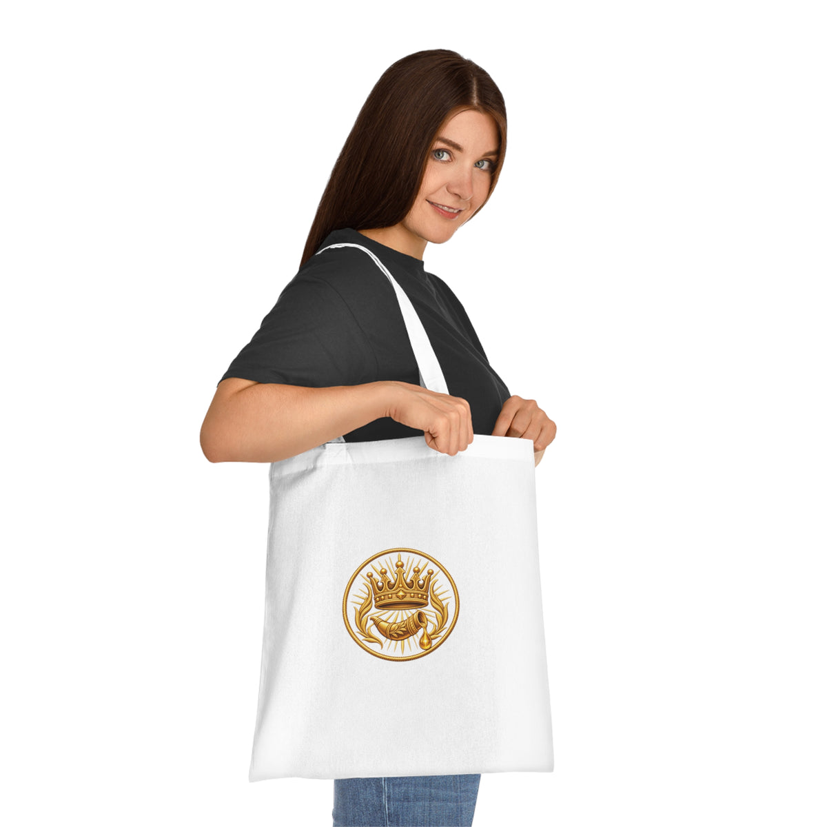i26Bible Crown and Horn Tote Bag